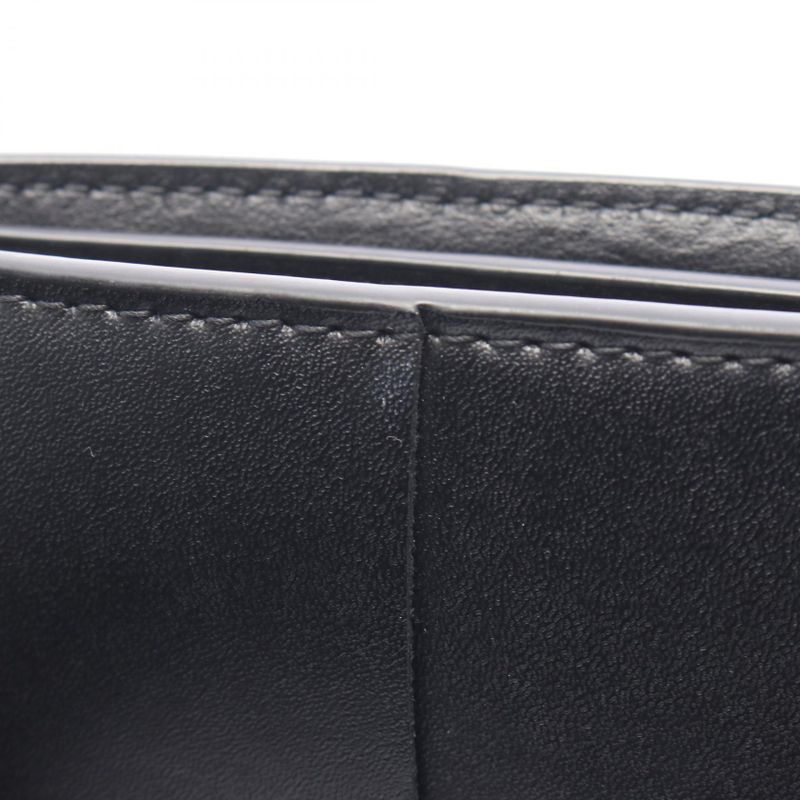 Bottega Veneta Bifold Wallet Cassette Black Leather Cassette Bifold Wallet