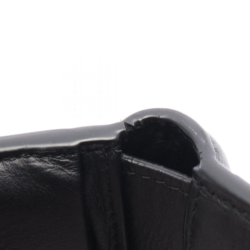 Bottega Veneta Bifold Wallet Cassette Black Leather Cassette Bifold Wallet