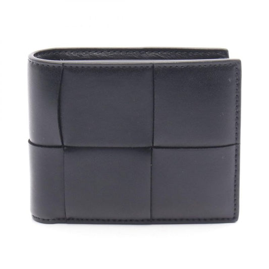 Bottega Veneta Bifold Wallet Cassette Black Leather Cassette Bifold Wallet