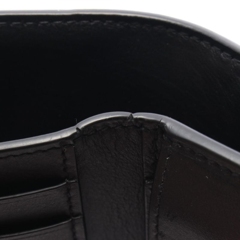 Bottega Veneta Bifold Wallet Cassette Black Leather Cassette Bifold Wallet