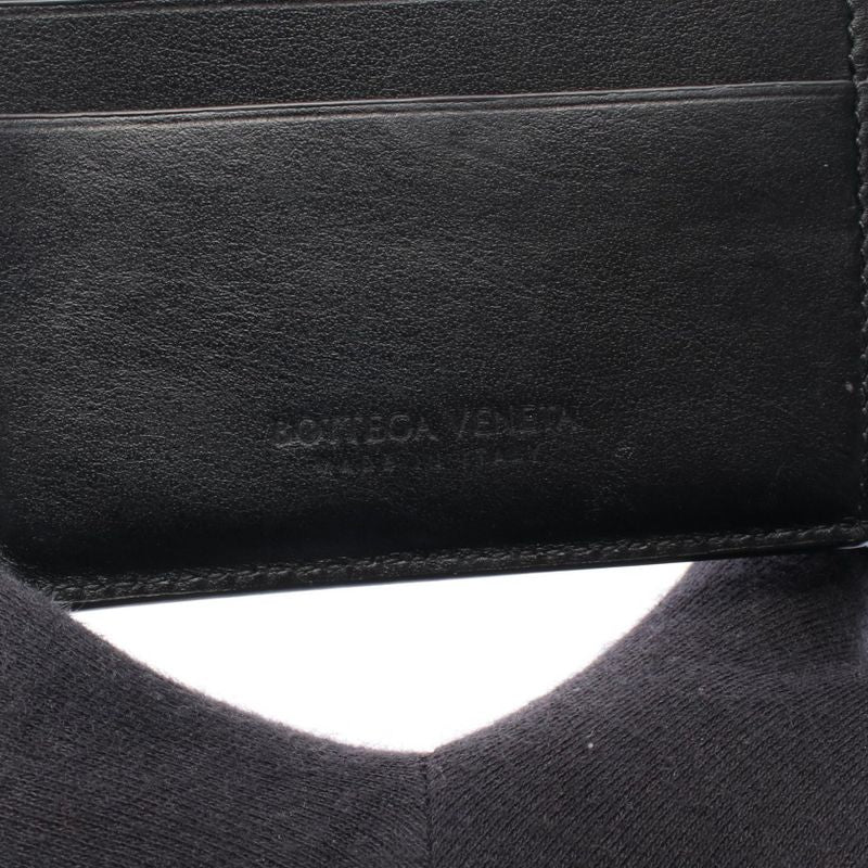 Bottega Veneta Bifold Wallet Cassette Black Leather Cassette Bifold Wallet