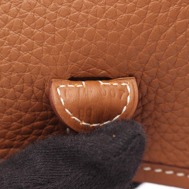 Hermes Shoulder Bag Evelyn Amazon TPM Gold Leather Evelyn Amazon TPM Gold Women