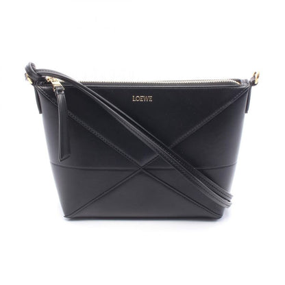 Loewe Second Bag Clutch Bag Puzzle Fold Pouch C510pt1x011100 Black Leather