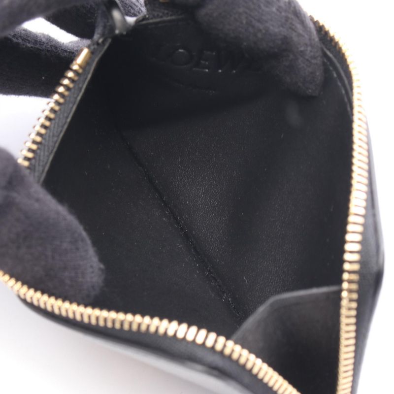 Loewe Coin Case Cle0z40x011100 Black Leather Coin Case Women