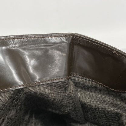 Gucci Handbag Bamboo 001 1781 1577 Nylon Dark Brown Silver Hardware 2way Bag