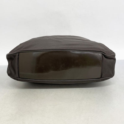 Gucci Handbag Bamboo 001 1781 1577 Nylon Dark Brown Silver Hardware 2way Bag