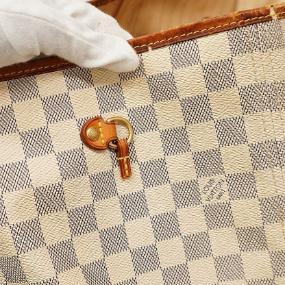 Louis Vuitton Damier Azure Neverfull GM N51108 White Ladies Tote Bag