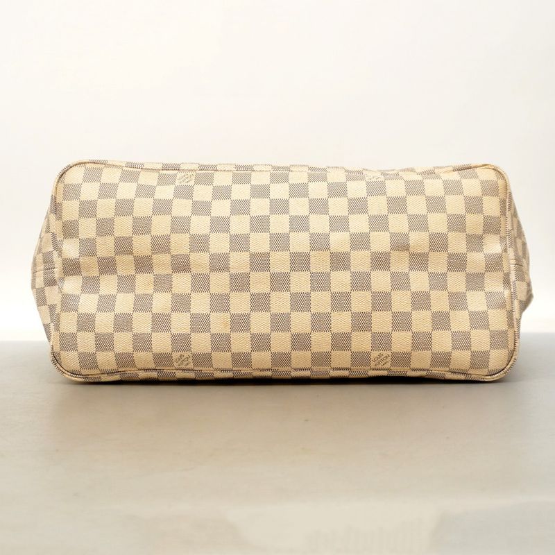 Louis Vuitton Damier Azure Neverfull GM N51108 White Ladies Tote Bag