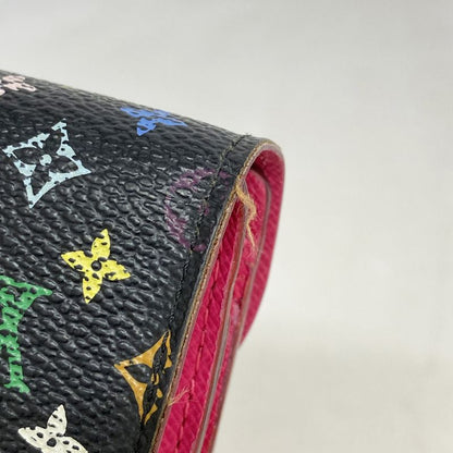 Louis Vuitton Trifold Wallet Monogram Multicolor Portefeuille Koala M58087 Noir