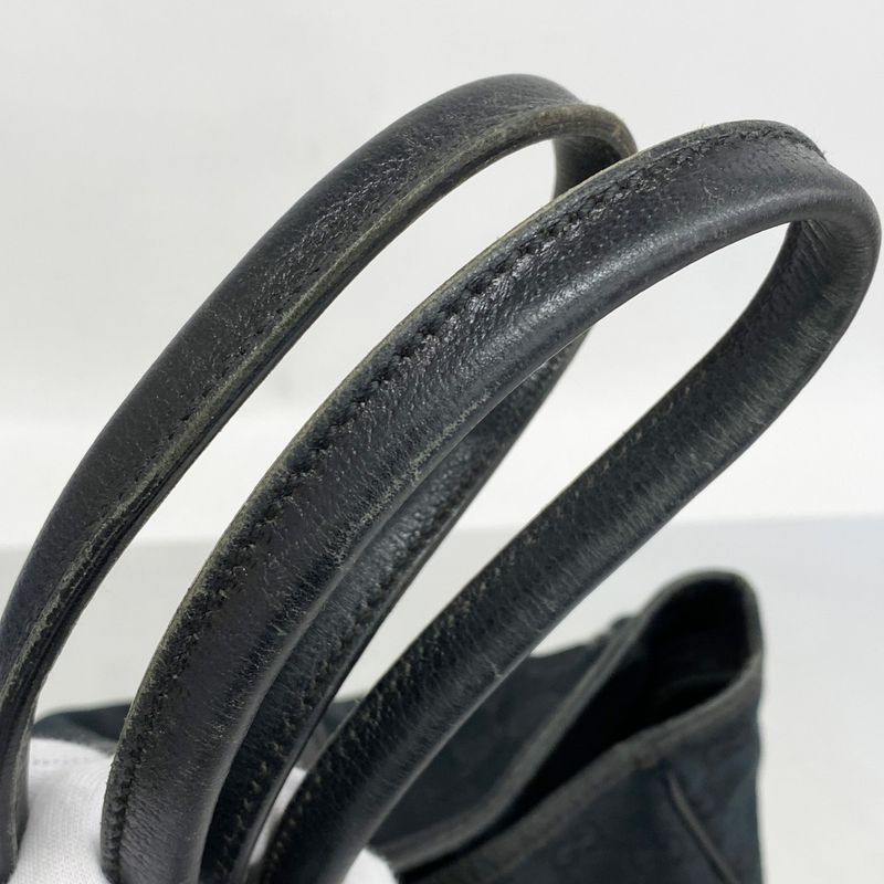 Gucci Tote Bag GG Canvas/sherry Line Princy 163805 Canvas Black Gold Hardware