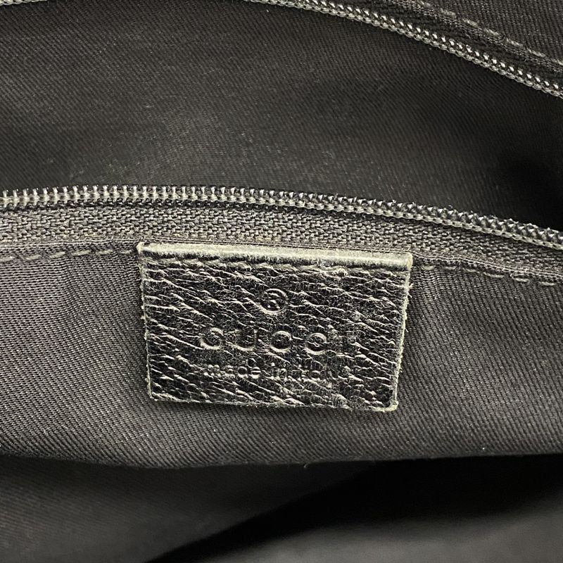 Gucci Tote Bag GG Canvas/sherry Line Princy 163805 Canvas Black Gold Hardware