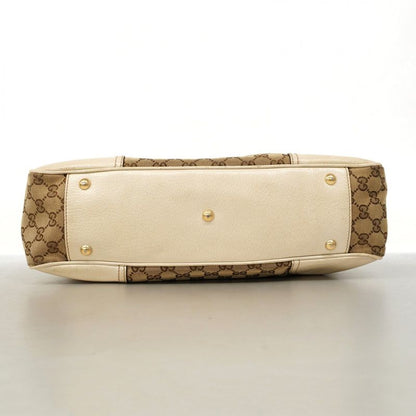 Gucci Tote Bag GG Canvas/sherry Line Princy 163805 Canvas Beige Gold Hardware