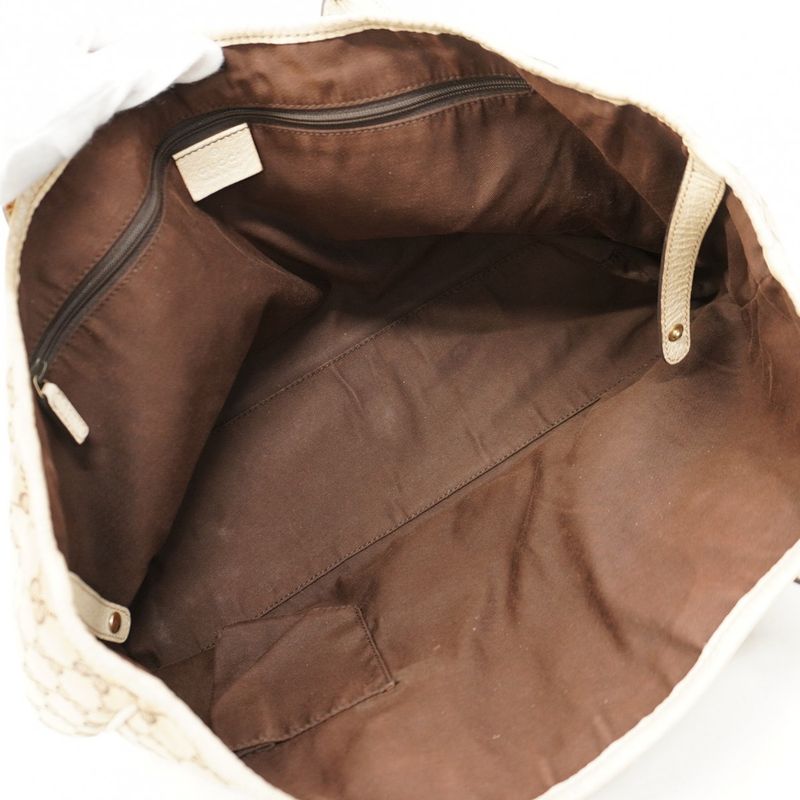 Gucci Tote Bag GG Canvas/sherry Line Princy 163805 Canvas Beige Gold Hardware