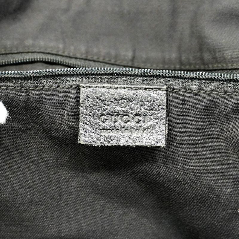 Gucci Tote Bag GG Canvas/sherry Line Princy 161719 Canvas Black Gold Hardware