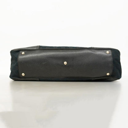 Gucci Tote Bag GG Canvas/sherry Line Princy 161719 Canvas Black Gold Hardware