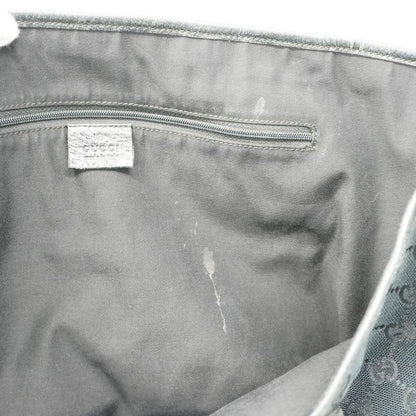 Gucci Tote Bag GG Canvas/sherry Line Princy 161719 Canvas Black Gold Hardware