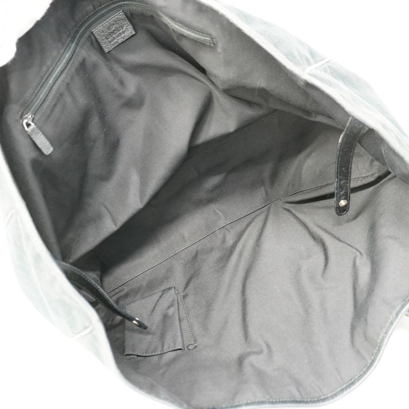 Gucci Tote Bag GG Canvas/sherry Line Princy 161719 Canvas Black Gold Hardware