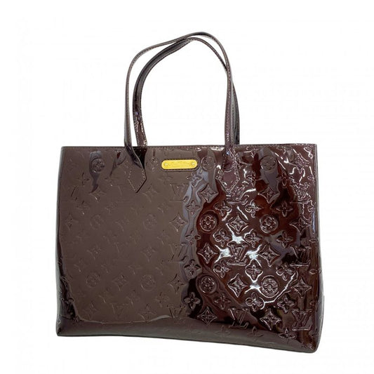 Louis Vuitton Tote Bag Vernis Wilshire MM M91645 Amarante Women's