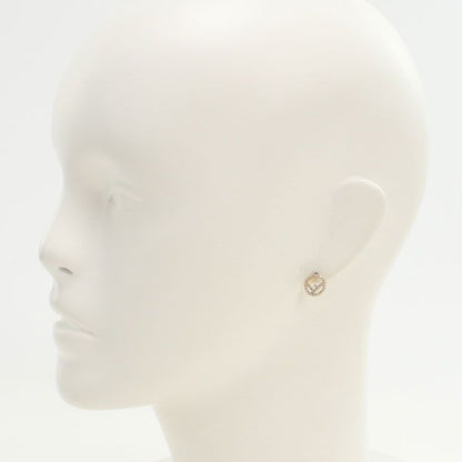 Fendi F Is Fendi 8ag738 6DM F089u Earrings Metal Zirconia Ladies