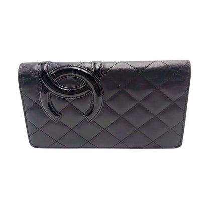 Chanel Cambon Long Foldable Wallet Long Wallet Chanel Black X Pink