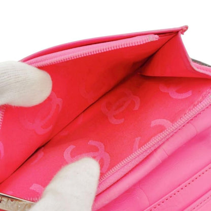 Chanel Cambon Long Foldable Wallet Long Wallet Chanel Black X Pink