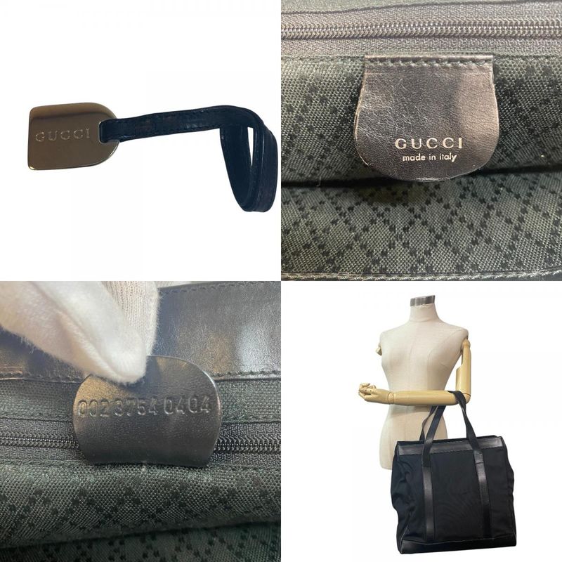 Gucci Tote Bag Cabasn Brand Shoulder Black Men's