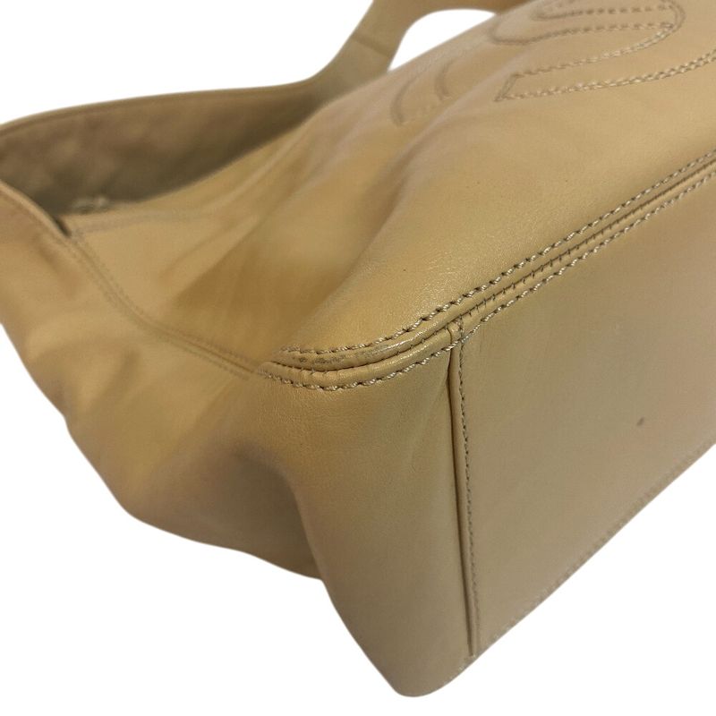 Chanel Coco Mark Shoulder Bag Cabasn Diagonal Shoulder Brand Beige Women