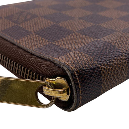 Louis Vuitton N60003 Zippy Organizer Round Zipper Damier Long Wallet Brand Card