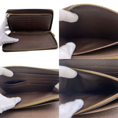 Louis Vuitton N60003 Zippy Organizer Round Zipper Damier Long Wallet Brand Card