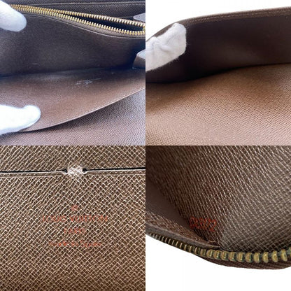 Louis Vuitton N60003 Zippy Organizer Round Zipper Damier Long Wallet Brand Card