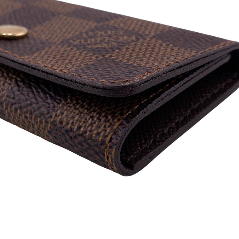 Louis Vuitton N62631 Multicles 4 4-row Damier Key Case Brand Brown Unisex