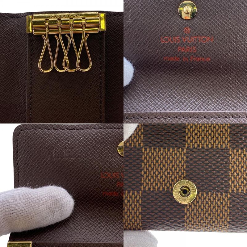 Louis Vuitton N62631 Multicles 4 4-row Damier Key Case Brand Brown Unisex
