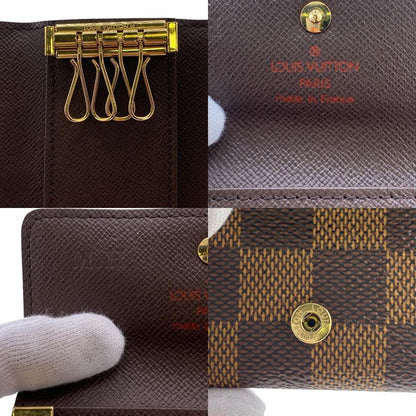 Louis Vuitton N62631 Multicles 4 4-row Damier Key Case Brand Brown Unisex