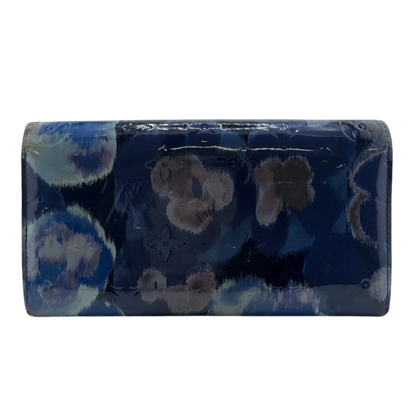 Louis Vuitton M90021 Portefeuille Sarah Long Wallet Blue Ladies