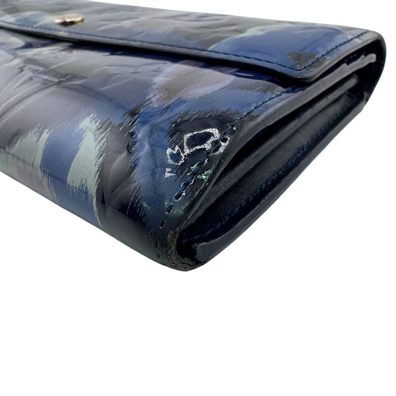 Louis Vuitton M90021 Portefeuille Sarah Long Wallet Blue Ladies