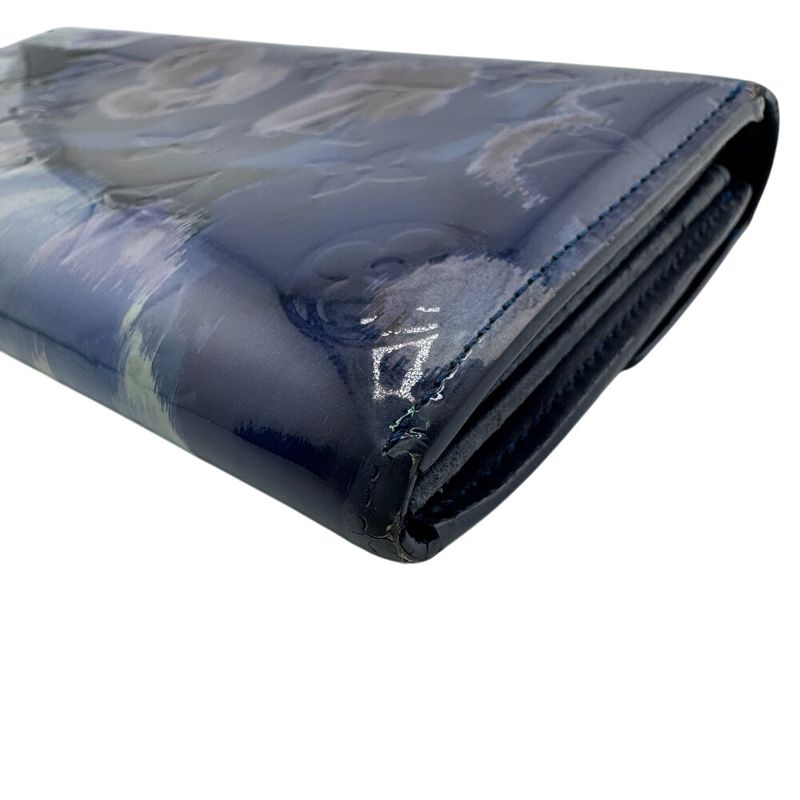 Louis Vuitton M90021 Portefeuille Sarah Long Wallet Blue Ladies