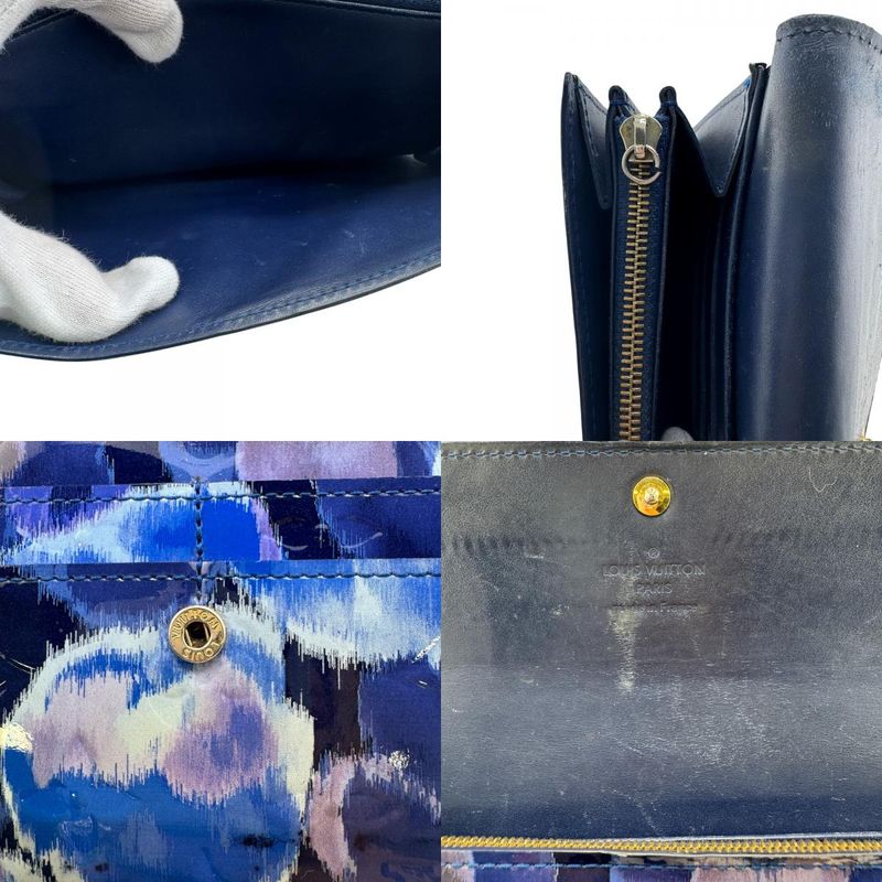 Louis Vuitton M90021 Portefeuille Sarah Long Wallet Blue Ladies