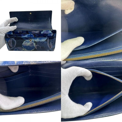 Louis Vuitton M90021 Portefeuille Sarah Long Wallet Blue Ladies