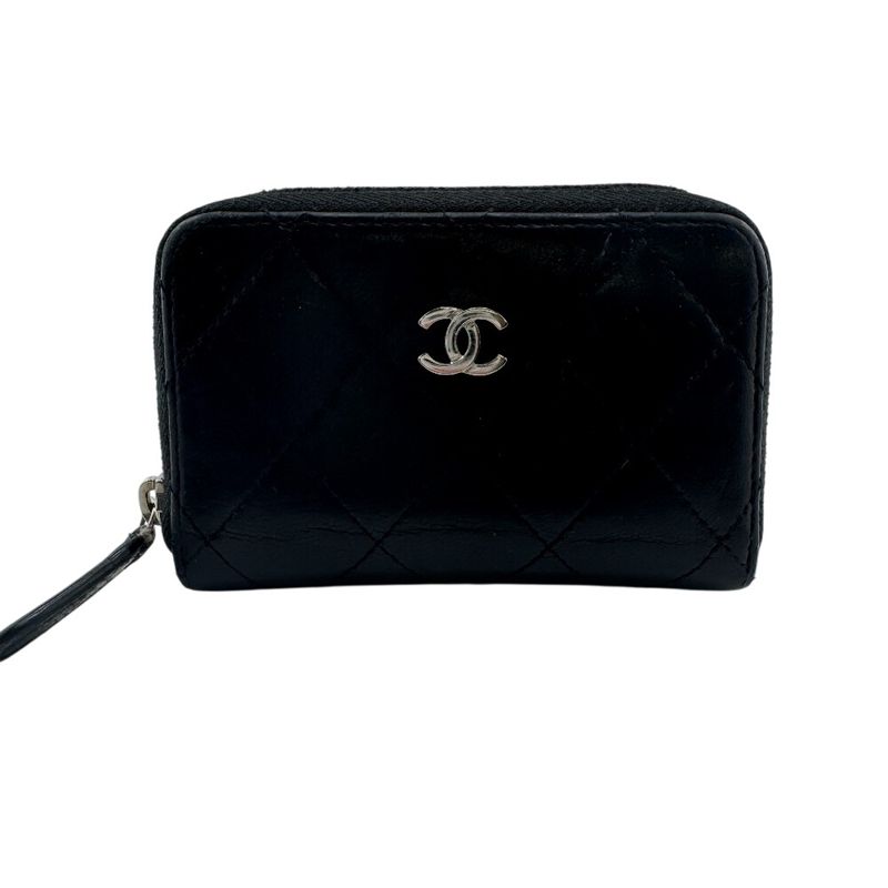 Chanel Coin Case Black Ladies