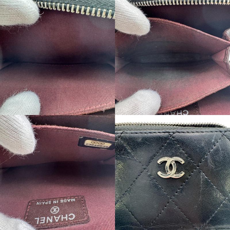 Chanel Coin Case Black Ladies