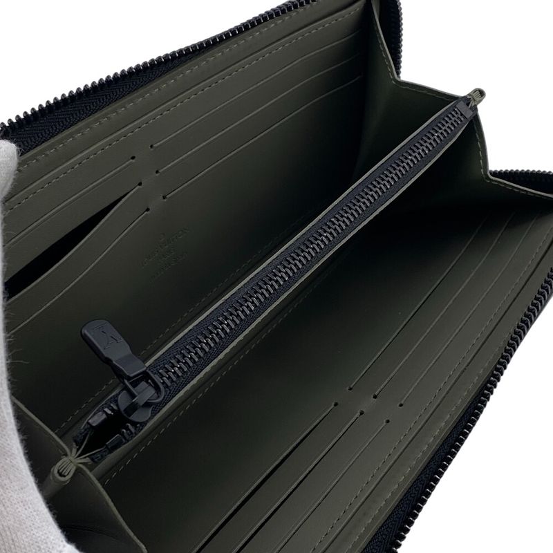 Louis Vuitton M12578 Zippy Wallet Long Khaki Green Unisex