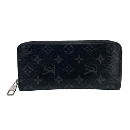 Louis Vuitton M62295 Zippy Wallet Vertical Long Wallet Black Men's