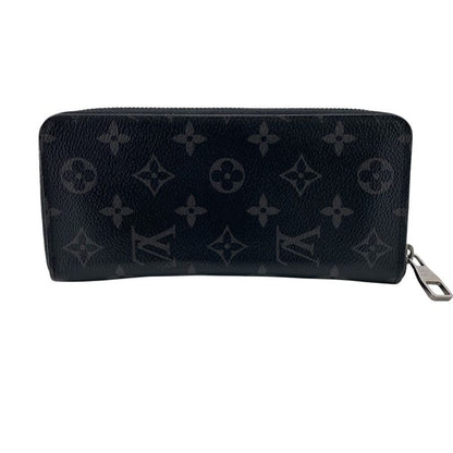 Louis Vuitton M62295 Zippy Wallet Vertical Long Wallet Black Men's