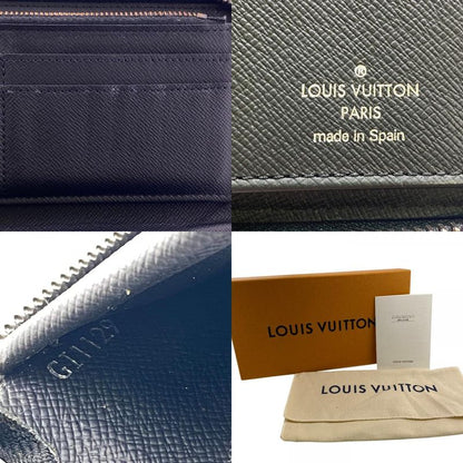 Louis Vuitton M62295 Zippy Wallet Vertical Long Wallet Black Men's