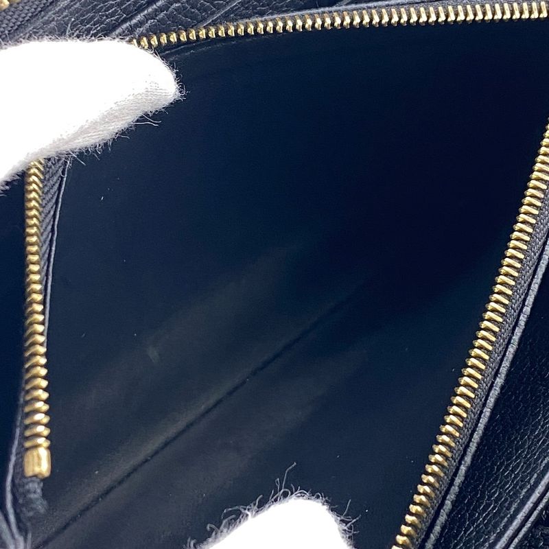 Louis Vuitton M80481 Zippy Wallet Long Wallet Black Ladies