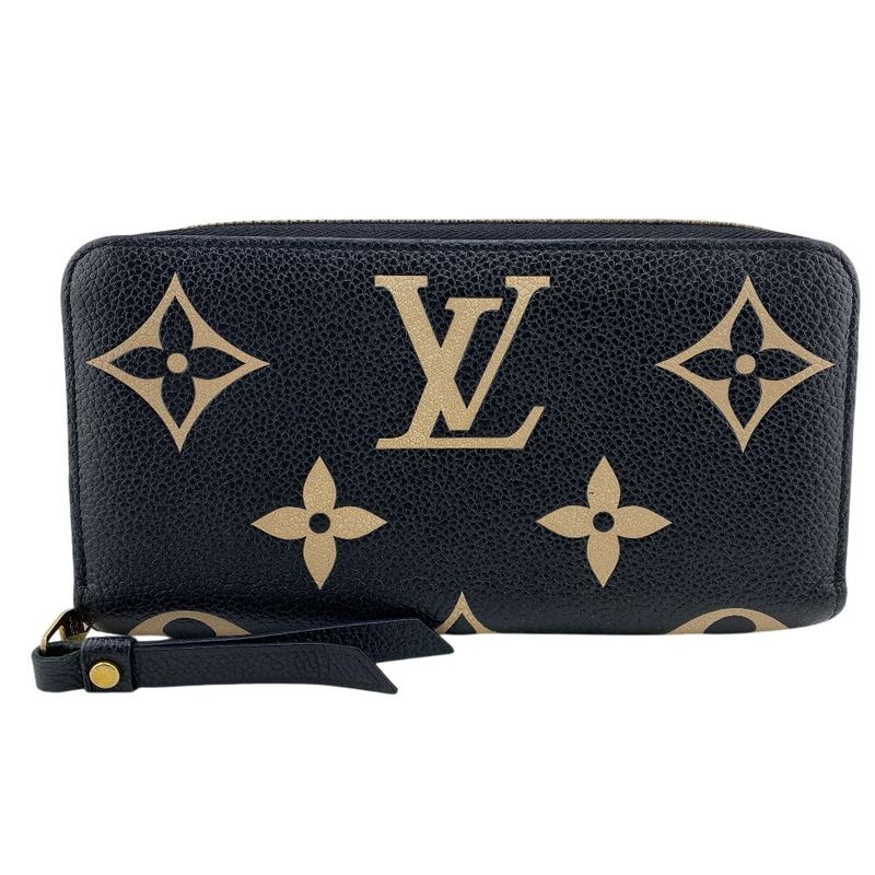 Louis Vuitton M80481 Zippy Wallet Long Wallet Black Ladies