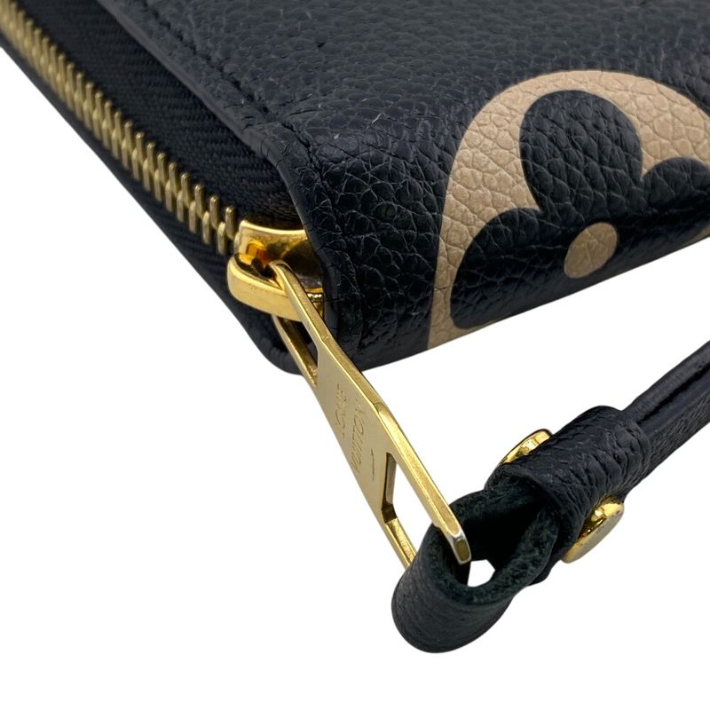 Louis Vuitton M80481 Zippy Wallet Long Wallet Black Ladies