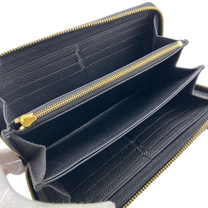 Louis Vuitton M80481 Zippy Wallet Long Wallet Black Ladies