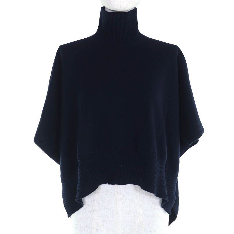 Louis Vuitton 99% Cashmere Monogram Flower Tag Back Button High Neck Design