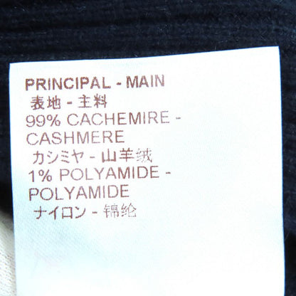 Louis Vuitton 99% Cashmere Monogram Flower Tag Back Button High Neck Design